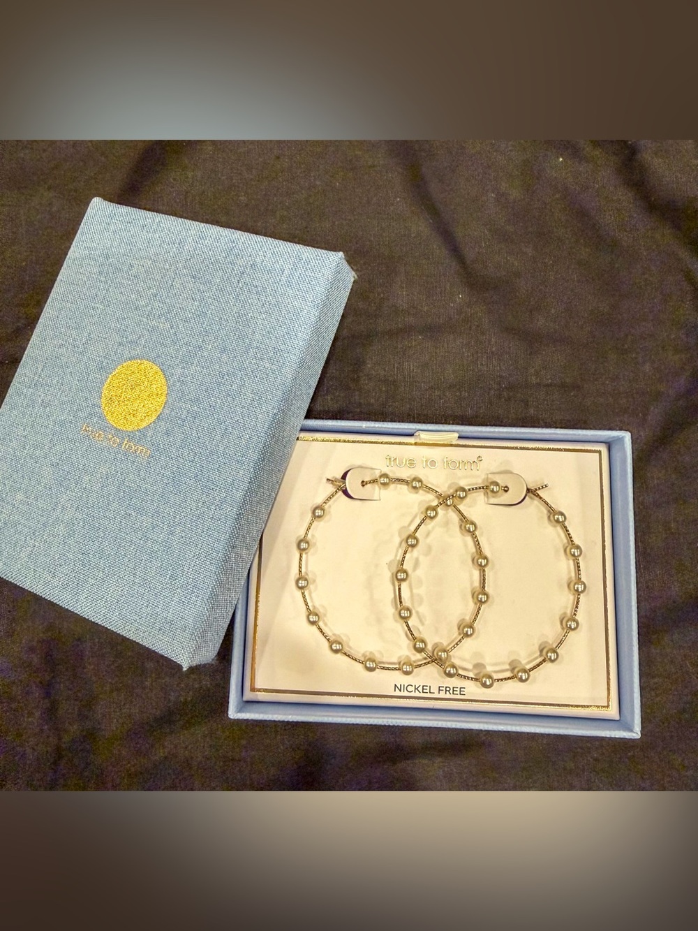 New True To Form Pearl Hoop Earrings